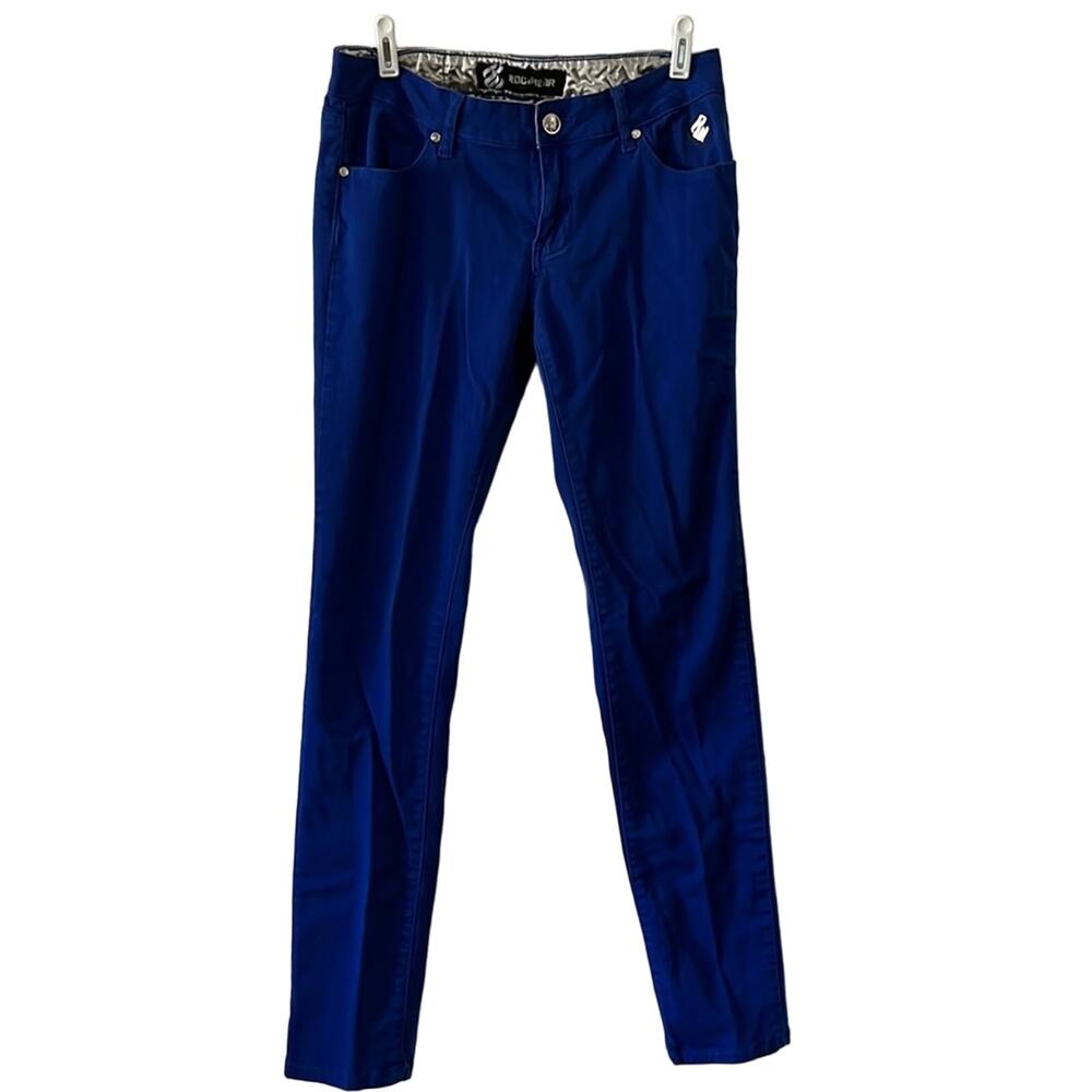 Rocawear size 9 Royal Blue Straight Leg Jeans Y2K Vibe Slight Pilling